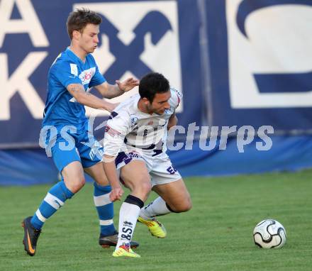 Fussball Regionalliga. SAK gegen VSV. Murat Veliu, (SAK), Daniel Pirker  (VSV). Klagenfurt, am 25.5.2012.
Foto: Kuess
---
pressefotos, pressefotografie, kuess, qs, qspictures, sport, bild, bilder, bilddatenbank