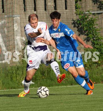 Fussball Regionalliga. SAK gegen VSV. Christian Dlopst (SAK), Andreas Dlopst (VSV). Klagenfurt, am 25.5.2012.
Foto: Kuess
---
pressefotos, pressefotografie, kuess, qs, qspictures, sport, bild, bilder, bilddatenbank