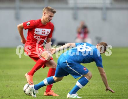 Fussball Laenderspiel. Woerthersee Stadion. Testspiel. Slowakei gegen Polen. Erik Jendrisek,  (Slowakei), Lukasz Piszczek (Polen). Klagenfurt, 26.5.2012
Foto: Kuess

---
pressefotos, pressefotografie, kuess, qs, qspictures, sport, bild, bilder, bilddatenbank