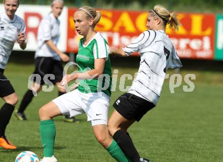 Fussball Frauen Bundesliga. FC St. Veit Kaernten Frauen gegen FC SHT Suedburgenland. Nike Winter,  (St. Veit), Heike Manhart (Suedburgenland). Glanegg, 3.6.2012.
Fotos: Kuess
---
pressefotos, pressefotografie, kuess, qs, qspictures, sport, bild, bilder, bilddatenbank