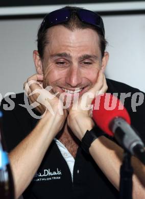 Ironman Austria 2012. Pressekonferenz. Faris Al-Sultan. Klagenfurt, 29.6.2012.
Foto: Kuess
---
pressefotos, pressefotografie, kuess, qs, qspictures, sport, bild, bilder, bilddatenbank