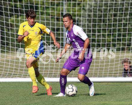 Fussball Testspiel. SK Austria Klagenfurt gegen Domzale. Marco Sahanek (Austria). Schiefling, am 8.7.2012.
Foto: Kuess
---
pressefotos, pressefotografie, kuess, qs, qspictures, sport, bild, bilder, bilddatenbank