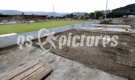 Fussball. WAC. Umbauarbeiten in der Lavanttal Arena. Wolfsberg, 10.7.2012.
Foto: Kuess


---
pressefotos, pressefotografie, kuess, qs, qspictures, sport, bild, bilder, bilddatenbank