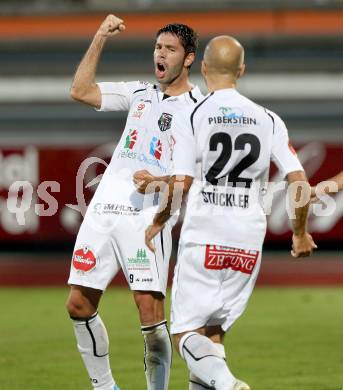 Fussball Testspiel. WAC gegen Ordonspor. Torjubel Ruben Rivera (WAC). Wolfsberg, 10.7.2012.
Foto: Kuess


---
pressefotos, pressefotografie, kuess, qs, qspictures, sport, bild, bilder, bilddatenbank
