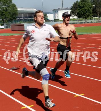 Eishockey. KAC. Sommertraining. Training. Pirmann Markus, Kirisits Johannes. Klagenfurt, 18.6.2012.
Fotos: Kuess
---
pressefotos, pressefotografie, kuess, qs, qspictures, sport, bild, bilder, bilddatenbank