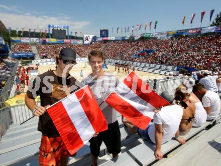 Beachvolleyball Grand Slam. Thomas Hundetpfund, Paul Schellander. Klagenfurt, 20.7.2012
Foto: Kuess

---
pressefotos, pressefotografie, kuess, qs, qspictures, sport, bild, bilder, bilddatenbank