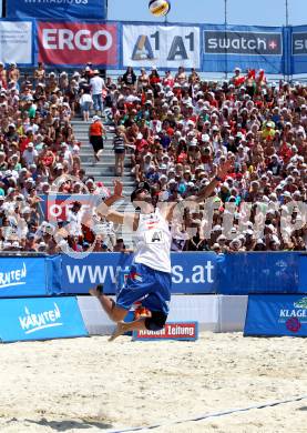 Beachvolleyball Grand Slam. DOPPLER Clemens, (AUT). Klagenfurt, 20.7.2012
Foto: Kuess

---
pressefotos, pressefotografie, kuess, qs, qspictures, sport, bild, bilder, bilddatenbank