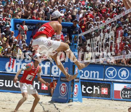 Beachvolleyball Grand Slam. SEIDL Robin Valentin, HUBER Alexander Xandi (AUT). Klagenfurt, 20.7.2012
Foto: Kuess

---
pressefotos, pressefotografie, kuess, qs, qspictures, sport, bild, bilder, bilddatenbank