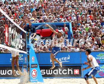 Beachvolleyball Grand Slam. DOPPLER Clemens, HORST Alexander, (AUT). Klagenfurt, 20.7.2012
Foto: Kuess

---
pressefotos, pressefotografie, kuess, qs, qspictures, sport, bild, bilder, bilddatenbank