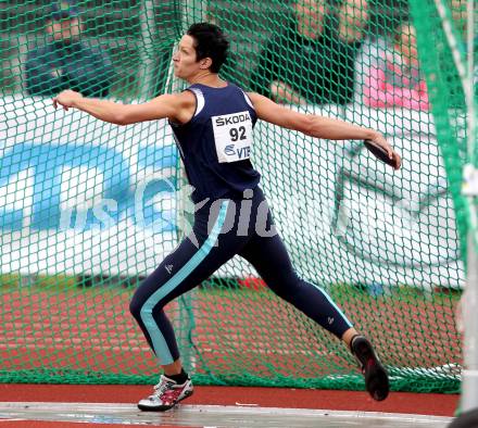 Leichtathletik. Oesterreichische Meisterschaften. Diskus. Veronika Watzek. KLagenfurt, am 21.7.2012.
Foto: Kuess
---
pressefotos, pressefotografie, kuess, qs, qspictures, sport, bild, bilder, bilddatenbank
