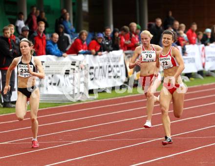 Leichtathletik. Oesterreichische Meisterschaften. 100 Meter Frauen Finale. Doris Roeser, Linda Thoms, Petra Urbankova. KLagenfurt, am 21.7.2012.
Foto: Kuess
---
pressefotos, pressefotografie, kuess, qs, qspictures, sport, bild, bilder, bilddatenbank
