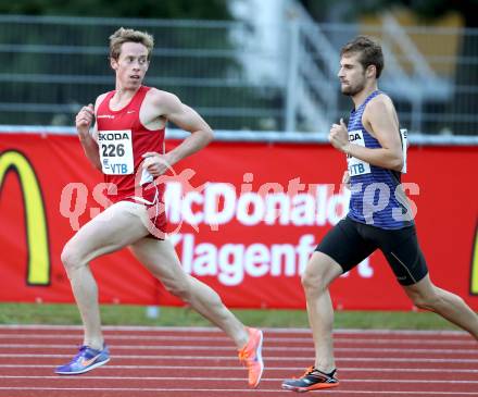 Leichtathletik. Oesterreichische Meisterschaften. 5000 Meter Maenner. Rowe Brenton, Christian Steinhammer. KLagenfurt, am 21.7.2012.
Foto: Kuess
---
pressefotos, pressefotografie, kuess, qs, qspictures, sport, bild, bilder, bilddatenbank