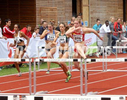 Leichtathletik. Oesterreichische Meisterschaften.  100 Meter Huerden Frauen. Beate Schrott. KLagenfurt, am 22.7.2012.
Foto: Kuess
---
pressefotos, pressefotografie, kuess, qs, qspictures, sport, bild, bilder, bilddatenbank