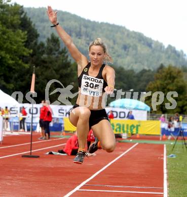 Leichtathletik. Oesterreichische Meisterschaften.  Dreisprung Frauen. Michaela Egger. KLagenfurt, am 22.7.2012.
Foto: Kuess
---
pressefotos, pressefotografie, kuess, qs, qspictures, sport, bild, bilder, bilddatenbank