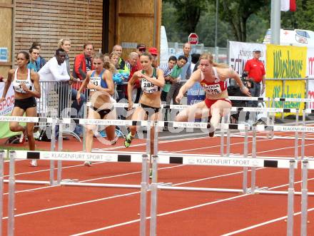 Leichtathletik. Oesterreichische Meisterschaften.  100 Meter Huerden Frauen. Beate Schrott (326). KLagenfurt, am 22.7.2012.
Foto: Kuess
---
pressefotos, pressefotografie, kuess, qs, qspictures, sport, bild, bilder, bilddatenbank