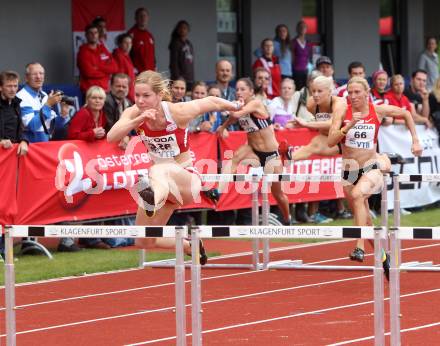 Leichtathletik. Oesterreichische Meisterschaften.  100 Meter Huerden Frauen. Beate Schrott (326). KLagenfurt, am 21.7.2012.
Foto: Kuess
---
pressefotos, pressefotografie, kuess, qs, qspictures, sport, bild, bilder, bilddatenbank