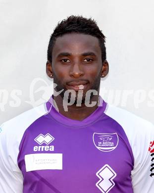 Fussball. Regionalliga. SK Austria Klagenfurt. Mannschaftsfototermin.   Portrait. Christian Makanda Mpaka . Klagenfurt, 26.7.2012.
Foto: Kuess
---
pressefotos, pressefotografie, kuess, qs, qspictures, sport, bild, bilder, bilddatenbank