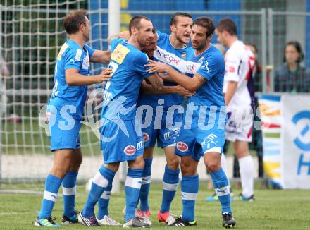 Fussball Regionalliga. SAK gegen VSV. Torjubel VSV. Klagenfurt, 9.8.2012.
Foto: Kuess
---
pressefotos, pressefotografie, kuess, qs, qspictures, sport, bild, bilder, bilddatenbank