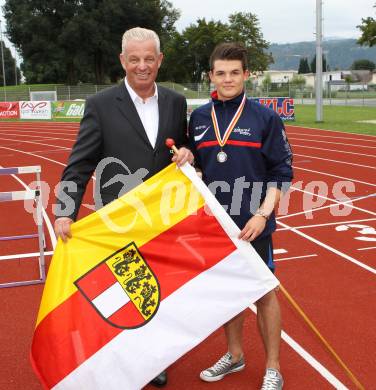 Drei Regionen Jugendspiele. Leichtathletik. Reinhard Tellian, Maximilian Geier. Klagenfurt, am 14.9.2012. Klagenfurt, am 14.9.2012.
Foto: Kuess
---
pressefotos, pressefotografie, kuess, qs, qspictures, sport, bild, bilder, bilddatenbank
