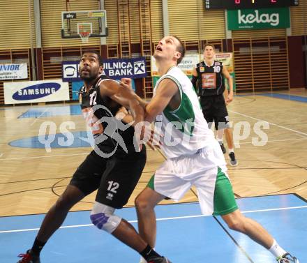 Basketball. OEBV Cup. KOS Klagenfurt Celovec gegen Guessing Knights. Jenko Zan ( KOS), Marcus Heard (Guessing). Klagenfurt, am 22.9.2012.
Foto: Kuess
---
pressefotos, pressefotografie, kuess, qs, qspictures, sport, bild, bilder, bilddatenbank