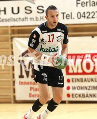Handball Bundesliga. SC Ferlach gegen HV ece bulls Bruck. Izudin Mujanovic (Ferlach). Ferlach, am 22.9.2012.
Foto: Kuess
---
pressefotos, pressefotografie, kuess, qs, qspictures, sport, bild, bilder, bilddatenbank