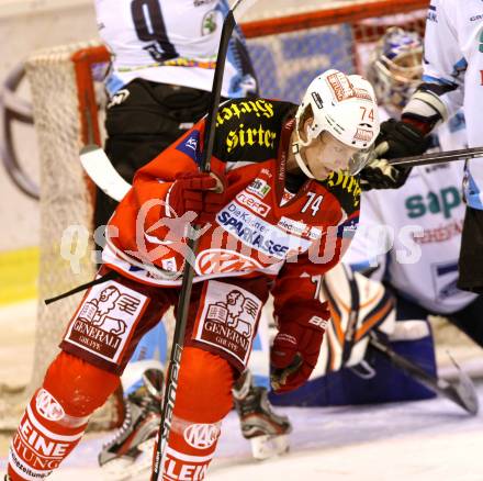EBEL. Eishockey Bundesliga. EC KAC gegen SAPA Fehervar AV19.  Jubel Jamie Lundmark (KAC). Klagenfurt, am 28.9.2012.
Foto: Kuess 


---
pressefotos, pressefotografie, kuess, qs, qspictures, sport, bild, bilder, bilddatenbank