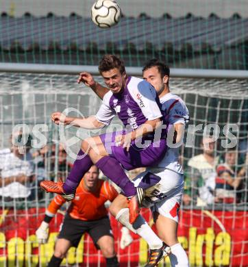 Fussball Regionalliga. SAK gegen SK Austria Klagenfurt. Murat Veliu, (SAK), Grega Triplat  (Austria Klagenfurt). Klagenfurt, 6.10.2012.
Foto: Kuess
---
pressefotos, pressefotografie, kuess, qs, qspictures, sport, bild, bilder, bilddatenbank