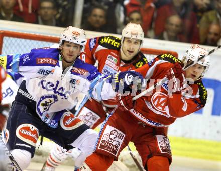 EBEL. Eishockey Bundesliga. EC KAC gegen VSV.  Markus Pirmann, (KAC),  Mario Altmann  (VSV). Klagenfurt, am 14.10.2012.
Foto: Kuess 


---
pressefotos, pressefotografie, kuess, qs, qspictures, sport, bild, bilder, bilddatenbank