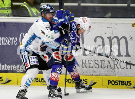 EBEL. Eishockey Bundesligal. EC VSV gegen EHC LIWEST Linz. Antti Pusa,  (VSV), Curtis Murphy (Linz). Villach, am 21.10.2012.
Foto: Kuess 


---
pressefotos, pressefotografie, kuess, qs, qspictures, sport, bild, bilder, bilddatenbank