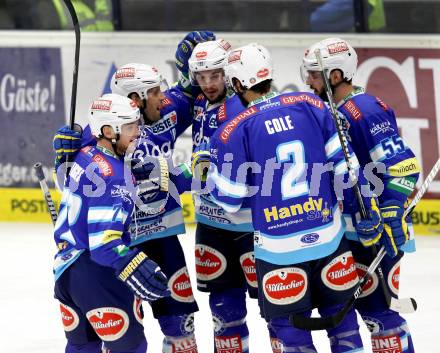 EBEL. Eishockey Bundesligal. EC VSV gegen EHC LIWEST Linz. Torjubel VSV. Villach, am 21.10.2012.
Foto: Kuess 


---
pressefotos, pressefotografie, kuess, qs, qspictures, sport, bild, bilder, bilddatenbank