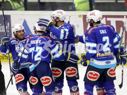 EBEL. Eishockey Bundesligal. EC VSV gegen EHC LIWEST Linz.  Torjubel VSV. Villach, am 21.10.2012.
Foto: Kuess 


---
pressefotos, pressefotografie, kuess, qs, qspictures, sport, bild, bilder, bilddatenbank