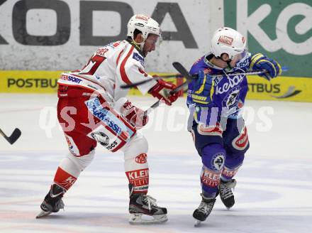 EBEL. Eishockey Bundesliga. EC VSV gegen KAC. Derek Ryan,  (VSV), Sam Gagner (KAC). Villach, am 26.10.2012.
Foto: Kuess 


---
pressefotos, pressefotografie, kuess, qs, qspictures, sport, bild, bilder, bilddatenbank