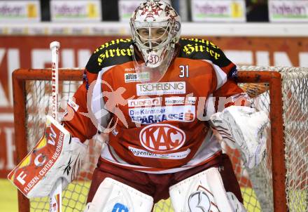 EBEL. Eishockey Bundesliga. EC KAC gegen EC Red Bull Salzburg. Andy Chiodo  (KAC). Klagenfurt, am 28.10.2012.
Foto: Kuess 


---
pressefotos, pressefotografie, kuess, qs, qspictures, sport, bild, bilder, bilddatenbank