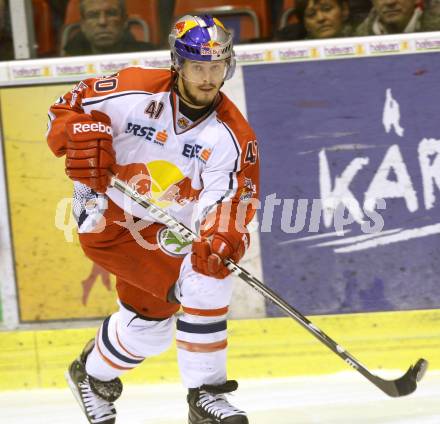 EBEL. Eishockey Bundesliga. EC KAC gegen EC Red Bull Salzburg. Andreas Kristler (Salzburg). Klagenfurt, am 28.10.2012.
Foto: Kuess 


---
pressefotos, pressefotografie, kuess, qs, qspictures, sport, bild, bilder, bilddatenbank