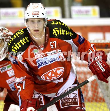 EBEL. Eishockey Bundesliga. EC KAC gegen EC Red Bull Salzburg.  Tyler Myers (KAC). Klagenfurt, am 28.10.2012.
Foto: Kuess 


---
pressefotos, pressefotografie, kuess, qs, qspictures, sport, bild, bilder, bilddatenbank