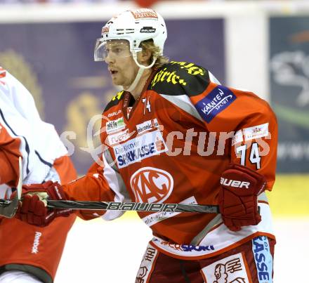 EBEL. Eishockey Bundesliga. EC KAC gegen EC Red Bull Salzburg. Jamie Lundmark  (KAC). Klagenfurt, am 28.10.2012.
Foto: Kuess 


---
pressefotos, pressefotografie, kuess, qs, qspictures, sport, bild, bilder, bilddatenbank