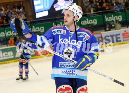 EBEL. Eishockey Bundesliga. EC VSV gegen HC Orli Znojmo. Jubel Scott Hotham (VSV). Villach, am 15.1.2013.
Foto: Kuess 


---
pressefotos, pressefotografie, kuess, qs, qspictures, sport, bild, bilder, bilddatenbank