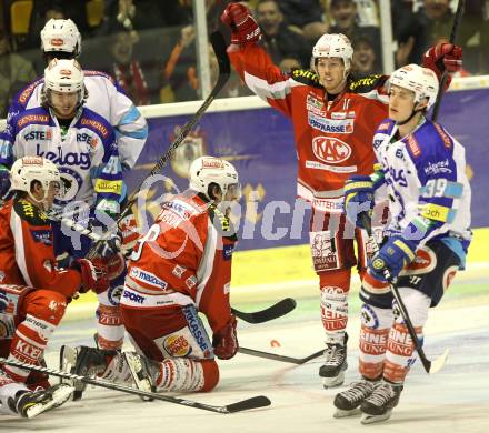 EBEL. Eishockey Bundesliga. EC KAC gegen VSV.   Torjubel Tyler Scofield(KAC). Klagenfurt, am 29.1.2013.
Foto: Kuess 


---
pressefotos, pressefotografie, kuess, qs, qspictures, sport, bild, bilder, bilddatenbank