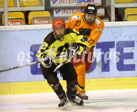 Eishockey Cup. HC Post gegen Ascus Rangers. Alexander Rodiga (Post), Harald Kriener (Ascus). Klagenfurt, 31.1.2013.
Foto: Kuess
---
pressefotos, pressefotografie, kuess, qs, qspictures, sport, bild, bilder, bilddatenbank