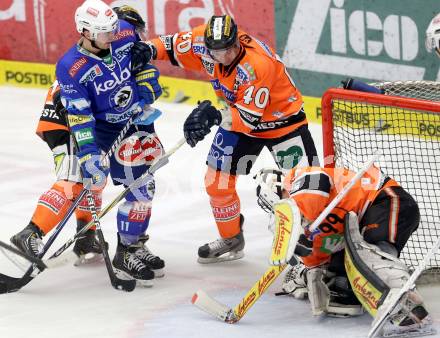 EBEL. Eishockey Bundesliga. EC VSV gegen Moser Medical Graz 99ers.  Derek Ryan,  (VSV), Jan Novak, Frederic Cloutier (Graz). Villach, am 31.1.2013.
Foto: Kuess 


---
pressefotos, pressefotografie, kuess, qs, qspictures, sport, bild, bilder, bilddatenbank