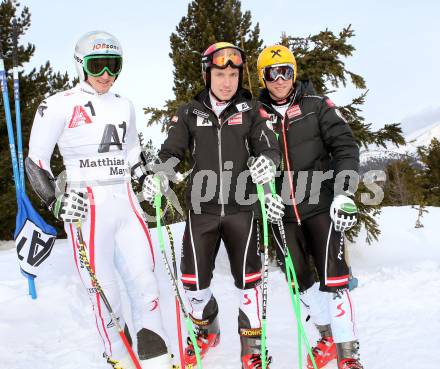 Schi Alpin. Training OESV Nationalteam.  Matthias Mayer, Marcel Hirscher, Max Franz. Turrach, am 1.2.2013.
Foto: Kuess
---
pressefotos, pressefotografie, kuess, qs, qspictures, sport, bild, bilder, bilddatenbank