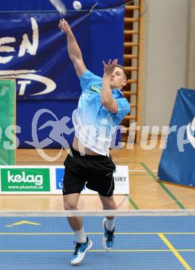 Badminton Bundesliga. ASKOE Kelag Kaernten gegen Pressbaum. Dominik Trojan (Kaernten). Klagenfurt, 2.3.2013.
Foto: Kuess
---
pressefotos, pressefotografie, kuess, qs, qspictures, sport, bild, bilder, bilddatenbank
