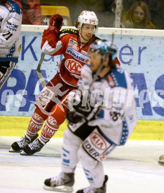 EBEL. Eishockey Bundesliga. EC KAC gegen EHC Liwest Black Wings Linz.  Torjubel Tyler Scofield (KAC). Klagenfurt, am 24.3.2013.
Foto: Kuess 


---
pressefotos, pressefotografie, kuess, qs, qspictures, sport, bild, bilder, bilddatenbank