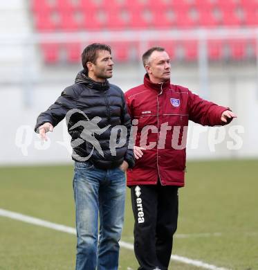 Fussball Regionalliga. SK Austria Klagenfurt gegen SV Wallern. Heimo Vorderegger, Wolfgang Thun-Hohenstein,. Klagenfurt, 23.3.2013.
Foto: Kuess
---
pressefotos, pressefotografie, kuess, qs, qspictures, sport, bild, bilder, bilddatenbank