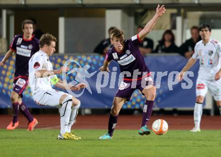 Fussball. OEB Cup.  RZ Pellets WAC gegen Austria Wien. Michael Sollbauer, (WAC), Alexander Gruenwald  (Austria Wien). Wolfsberg, 17.4.2013.
Foto: Kuess

---
pressefotos, pressefotografie, kuess, qs, qspictures, sport, bild, bilder, bilddatenbank
