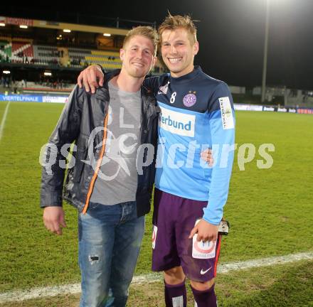 Fussball. Bundesliga. RZ Pellets WAC gegen Austria Wien.  Michael und Alexander Gruenwald (Austria Wien). Wolfsberg, 17.4.2013.
Foto: Kuess

---
pressefotos, pressefotografie, kuess, qs, qspictures, sport, bild, bilder, bilddatenbank