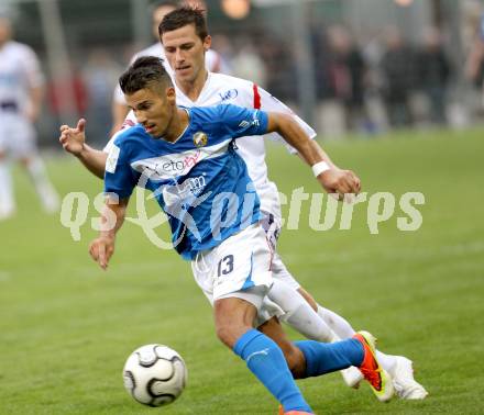 Fussball. Regionalliga. SAK gegen VSV. Darjan Aleksic (SAK), Sandro Michael Ebner (VSV). Klagenfurt, 20.8.2013.
Foto: Kuess
---
pressefotos, pressefotografie, kuess, qs, qspictures, sport, bild, bilder, bilddatenbank