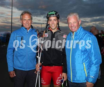 FIS Sommer Grand Prix. Nordische Kombination.  Landessportdirektor Reinhard Tellian, Philipp Orter,  Kurt Steiner. Villach, am 28.8.2013.
Foto: Kuess
---
pressefotos, pressefotografie, kuess, qs, qspictures, sport, bild, bilder, bilddatenbank