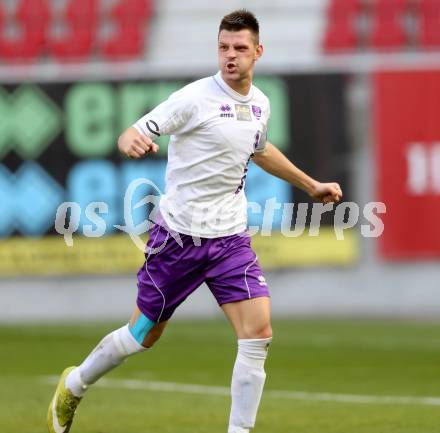 Fussball Regionalliga. SK Austria Klagenfurt gegen Allerheiligen. Torjubel Sasa Lalovic (Austria Klagenfurt). Klagenfurt, 19.10.2013.
Foto: Kuess
---
pressefotos, pressefotografie, kuess, qs, qspictures, sport, bild, bilder, bilddatenbank