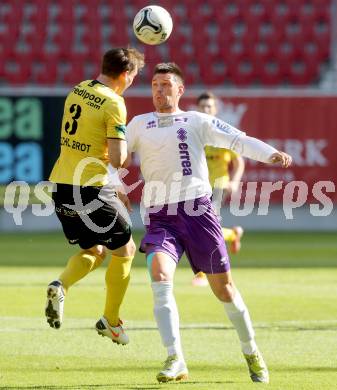 Fussball Regionalliga. SK Austria Klagenfurt gegen Allerheiligen. Sasa Lalovic, (Austria Klagenfurt), Robert Kothleitner (Allerheiligen). Klagenfurt, 19.10.2013.
Foto: Kuess
---
pressefotos, pressefotografie, kuess, qs, qspictures, sport, bild, bilder, bilddatenbank